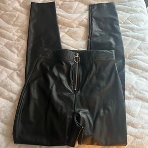 Black Pleather Leggings